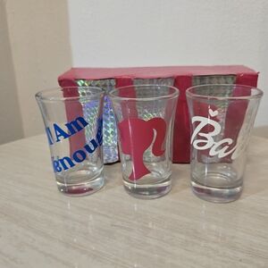 Pink and Blue Shot Glass Set